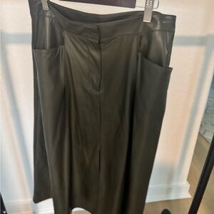 Worthington Dark Green A-Line Skirt